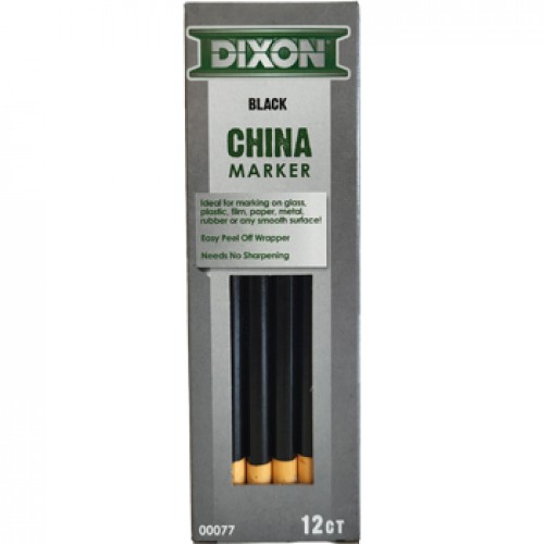 Lapis Dermatografico Dixon Marker Preto Cx 12un