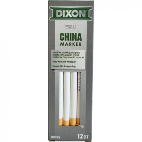 Lápis Dermatográfico Dixon Marker Branco Cx 12un