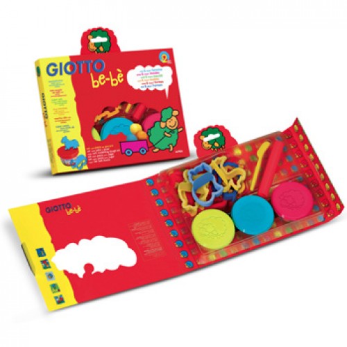 Conjunto Pasta Modelar Giotto Be-Be 3x100g + Moldes