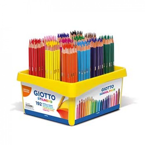 Lápis Cor 192un Cx Escolar Giotto Stilnovo 18cm
