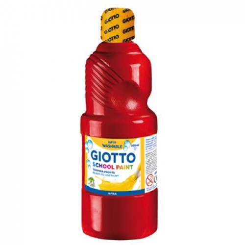 Guache Líquido 500ml Giotto Escolar Vermelho Forte