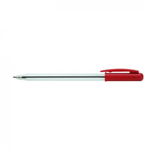Esferográfica Tratto Ball Point Vermelho 1mm 50un