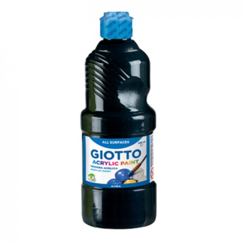 Guache Líquido Acrílico 500ml Giotto Preto