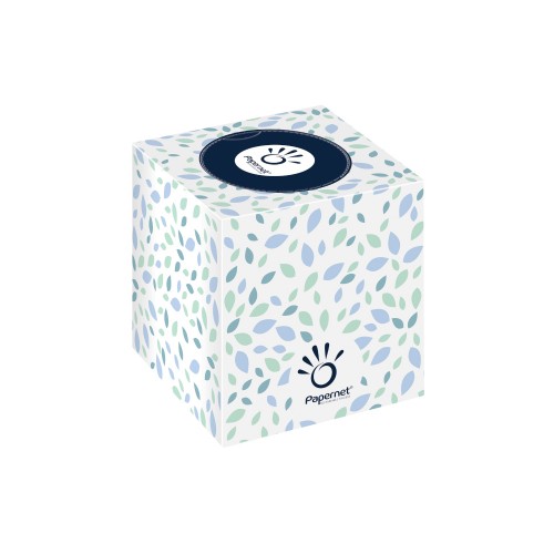 Lenços Papel Facial Papernet 419583 Cubo 20x19.9cm 88un