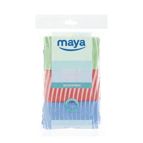 Pano Microfibra 30x32cm Sortido Pack 3un