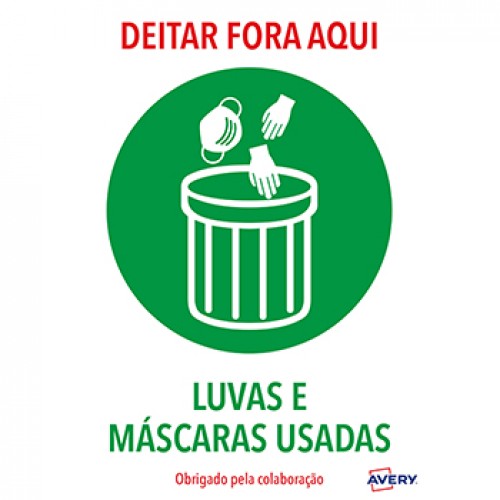 Sinalética Deitar Fora Aqui Adesivo A4 2un