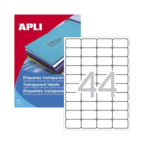Etiquetas Resistentes 048,5x025,4mm 20Fls Transp. Apli 880un
