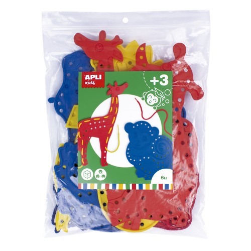 Jogo Sensorial Apli Formas Animais Costura Sortido 6un