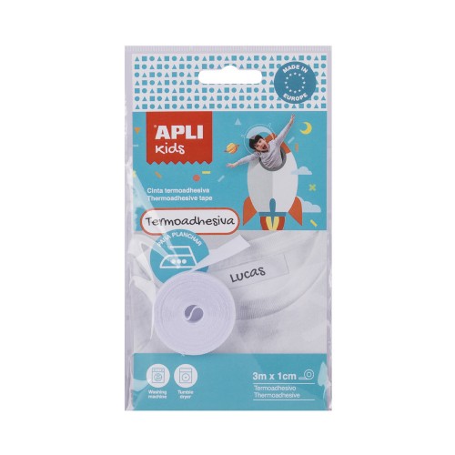 Fita Termoadesiva Têxteis 10mmx3m Apli Kids 1 Rolo