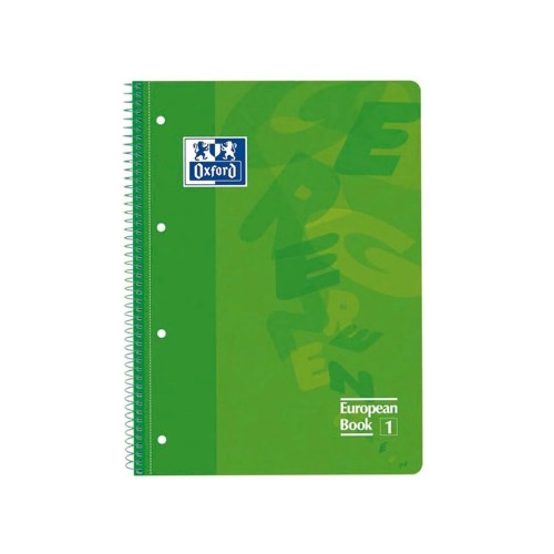 Caderno Espiral A4 Pautado Oxford European Verde 80Fls 1un