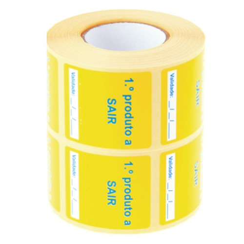 Etiquetas Pré-impressas 1º Produto 40x45mm 2 Rolos 1000un