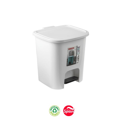 Contentor 07,5L WC c/ Pedal Cube Branco