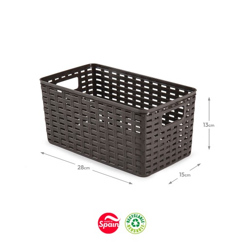 Caixa Arrumação Rattan Nº1 5L Wengue