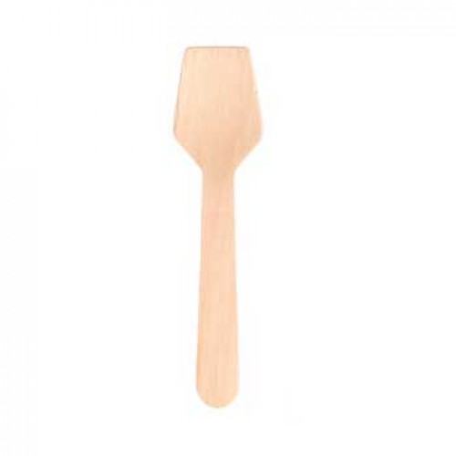 Colheres Gelado Madeira 9,5cm 100un