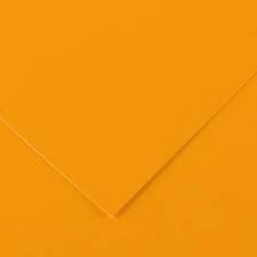 Cartolina 50x65cm Laranja Fluorescente 250g 25 Folhas Canson