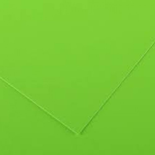 Cartolina 50x65cm Verde Fluorescente 250g 25 Folhas Canson