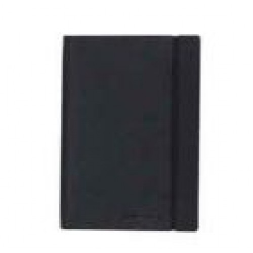 Bloco Notas Quadriculado 10,5x14,8cm Semi Pele Preto 120Fls