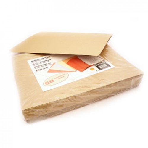 Capa Cartolina Simples 314x235mm s/Ferragem Kraft 50un