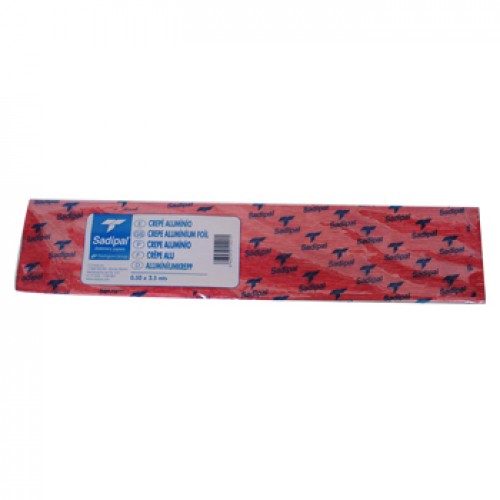 Papel Crepe Vermelho Metalizado 50x250cm Rolo