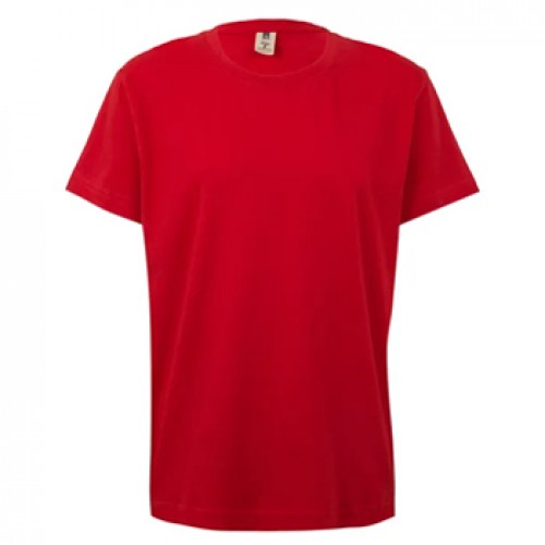 T-Shirt Criança Algodão 155g Vermelho Tamanho 7/8