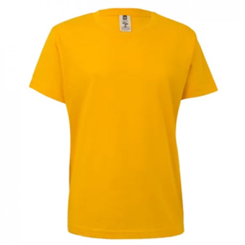 T-Shirt Criança Algodão 155g Amarelo Tamanho 7/8