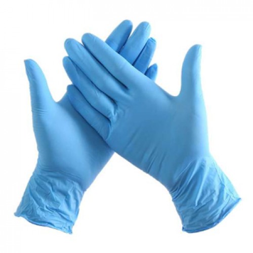 Luvas Nitrilo Tamanho L s/Pó Azul 100un
