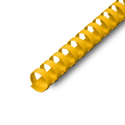 Argolas PVC Encadernar 14mm Amarelo 110 Folhas 100un