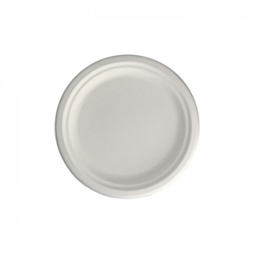 Pratos 22cm Cana de Açucar Cor Natural 50un