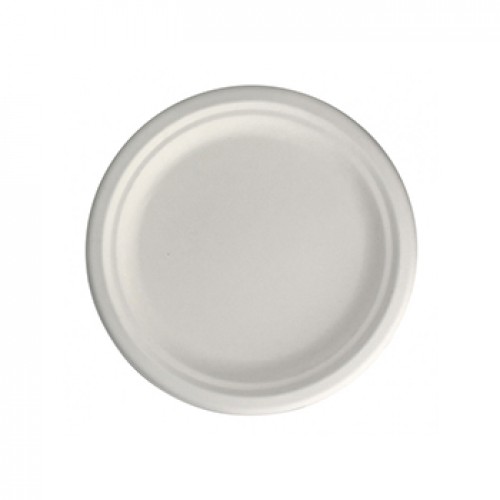 Pratos 26cm Cana de Açucar Cor Natural 50un