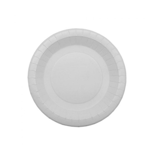 Pratos 18cm Cartão Redondo Branco 50un