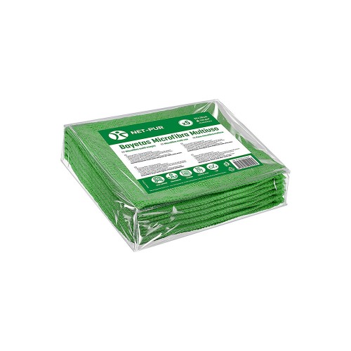 Pano Microfibra Terry 35x38cm 240g Verde Pack 5un