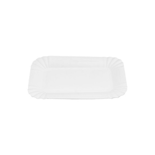 Travessas Cartão Retangular Branco 10x16cm 100un