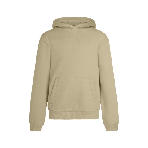 Sweatshirt Kids Algodão 270g Com Capuz Beje Tamanho 5/6