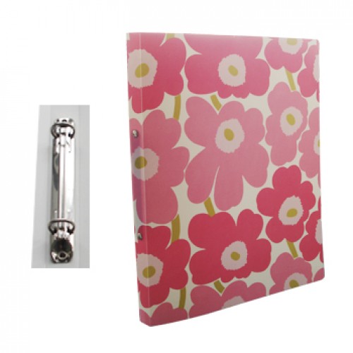Pasta Arquivo L/E Marimekko 2 Argolas 310x240x20mm Rosa