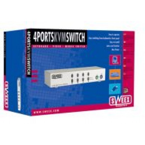 Switch 2 Portas KVM (Teclado/Rato/Monitor)