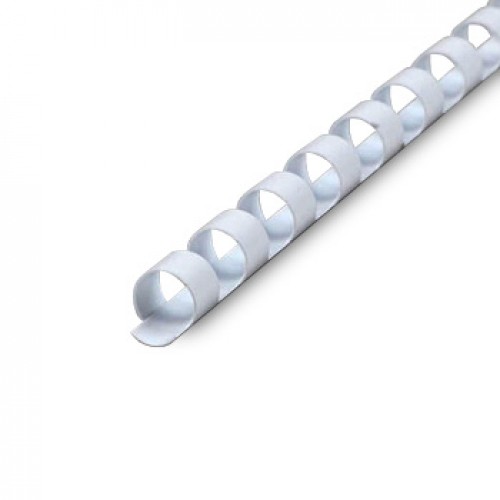 Argolas PVC Encadernar 06mm Branco 20 Folhas 100un