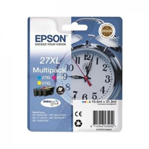 Pack Tinteiros Epson 27XL 3 Cores C13T27154010 10,4ml