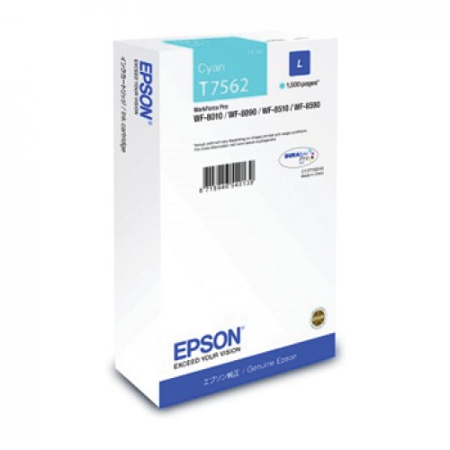 Tinteiro Epson T7562 Azul C13T756240 14ml 1500 Pág.