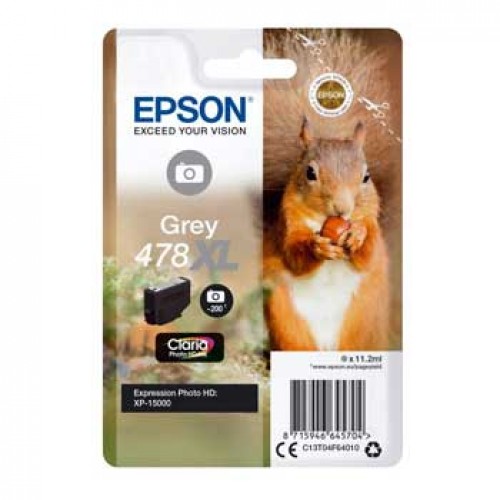 Tinteiro Epson 478XL Cinzento C13T04F64010 11,2ml