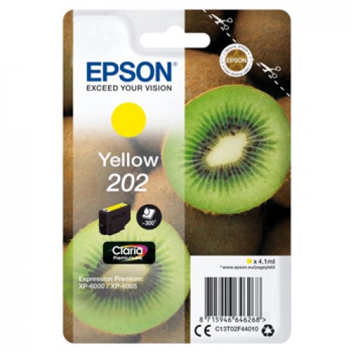 Tinteiro Epson 202 Amarelo C13T02F44010 4,1ml