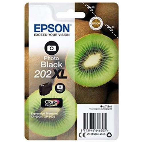 Tinteiro Epson 202XL Preto Foto C13T02H14010 7,9ml