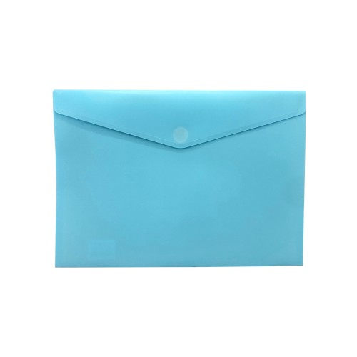 Bolsa Envelope A4 Fecho Velcro Plástico Turquesa Mate