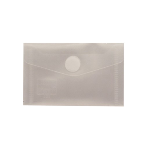 Bolsa Envelope 105x65mm Fecho Velcro Plástico Transparente