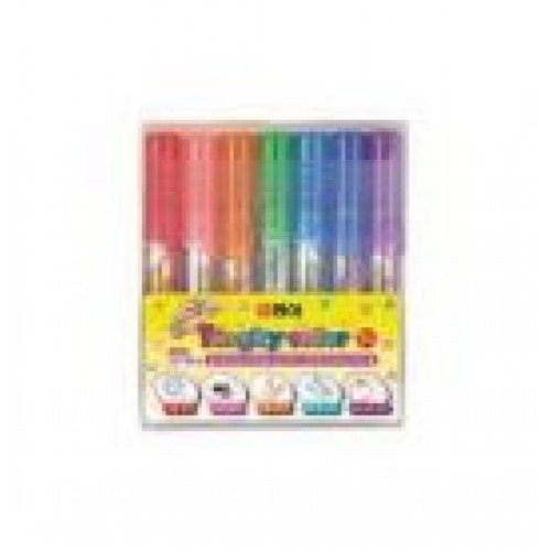 Marcador Grosso Tingky 7 Cores Pvc Set