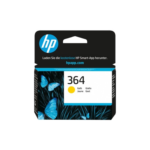 Tinteiro HP 364 Amarelo CB320EE 3ml 300 Pág.
