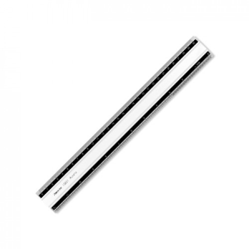 Régua Alumínio 30cm Aristo AR15031 c/Base Borracha