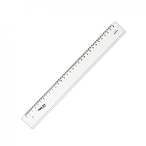 Régua Plástico Cristal 30cm Aristo Geocollege AR23030