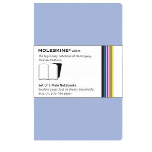 Volant de Bolso Liso Moleskine Azul Claro 2un