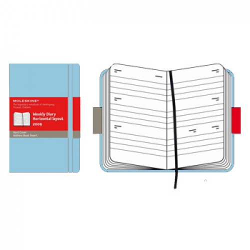 Volant Pautado Moleskine Azul Claro 2un