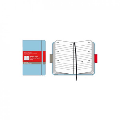 Volant de Endereços de Bolso Moleskine Azul Claro